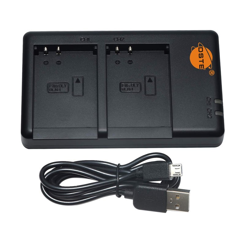 DSTE BLN-1 BLN1 Battery Charger Compatible with Olympus OM-D E-M1 OM-D E-M5 OM-D E-M5 Mark II Pen E-P5 BCN-1 - Image 1
